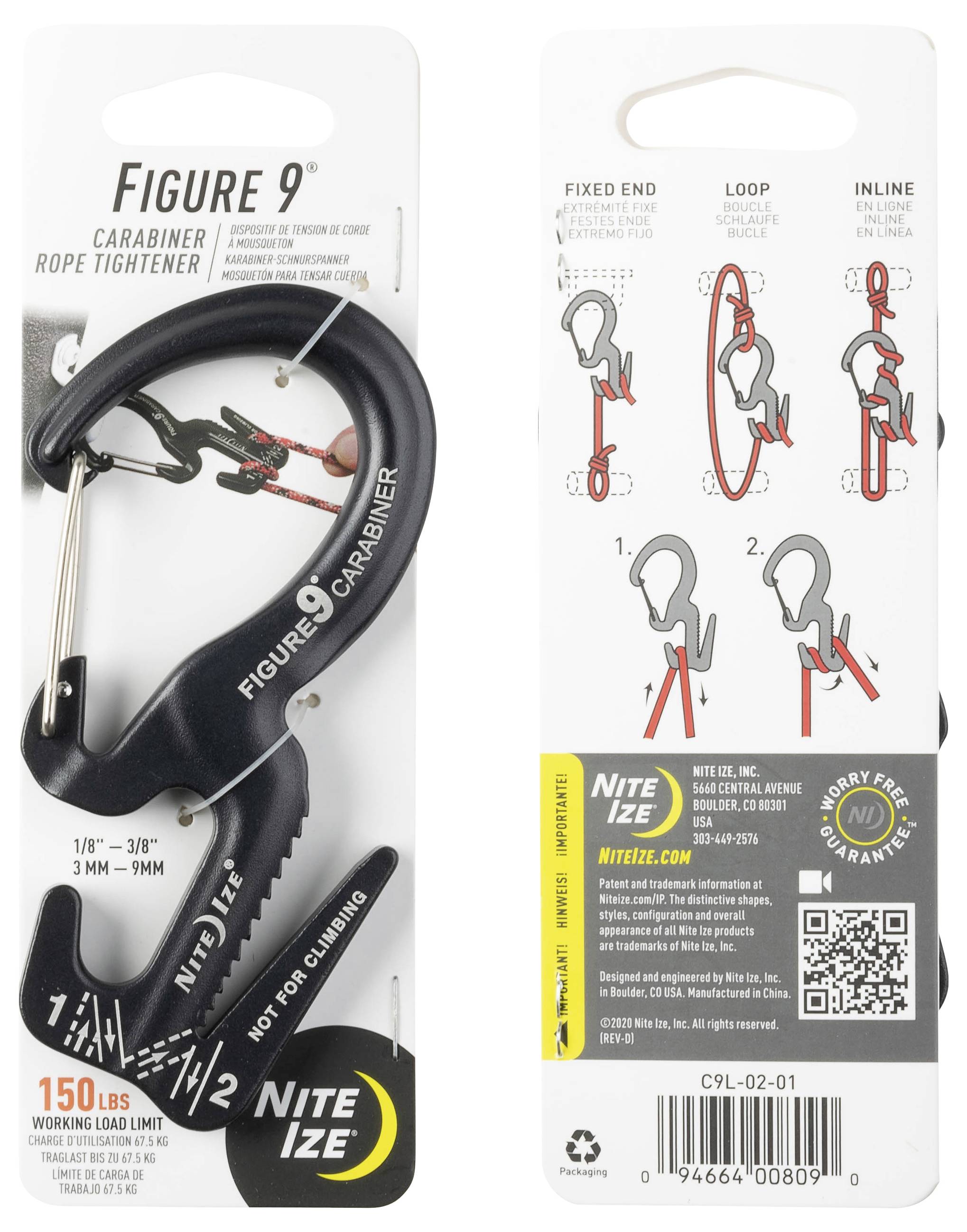 Mousqueton NITE Ize NI-C9L-02-01 1 pc(s)