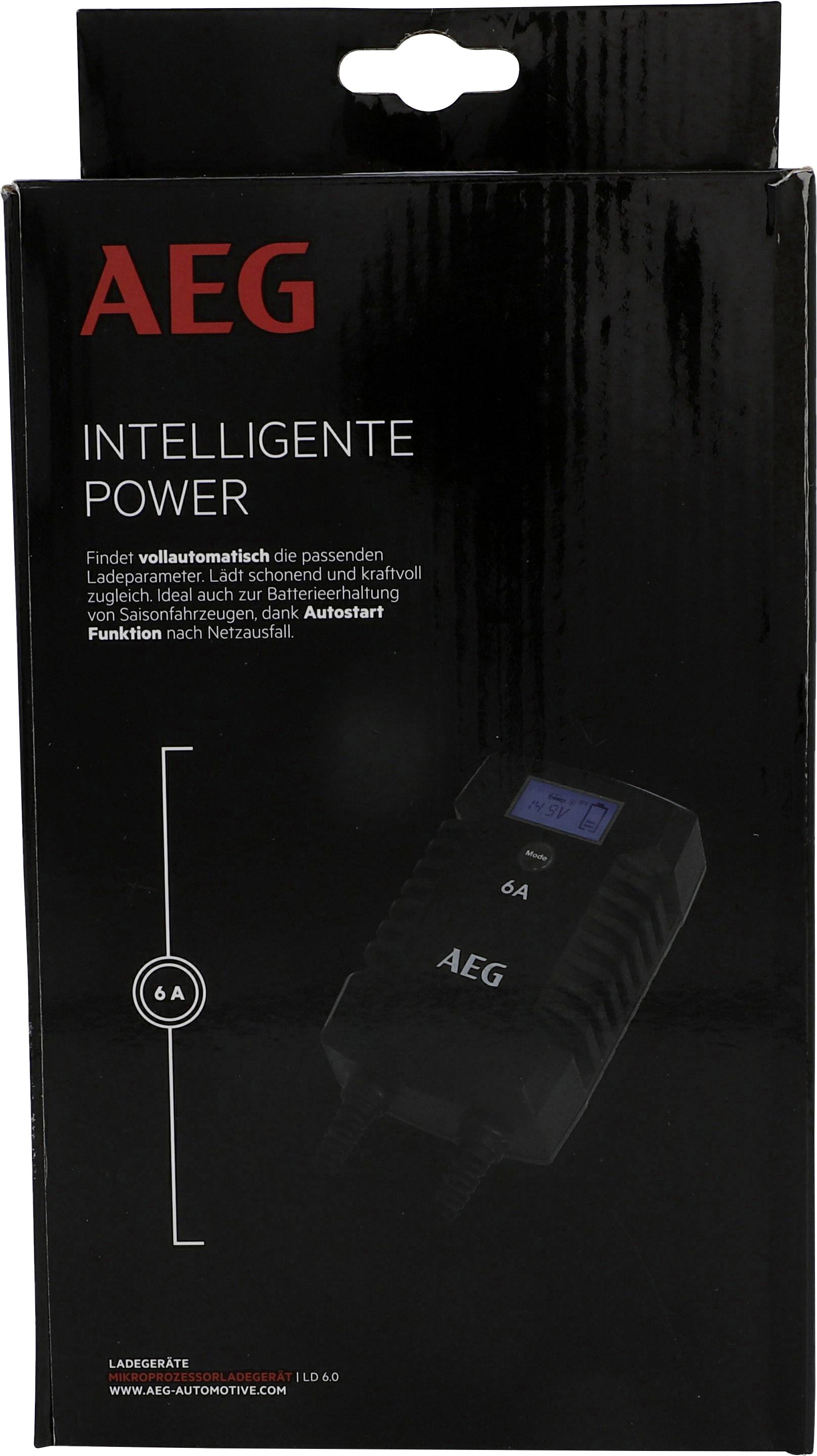 AEG LD6 10617 Chargeur 6 V, 12 V 3 A 6 A
