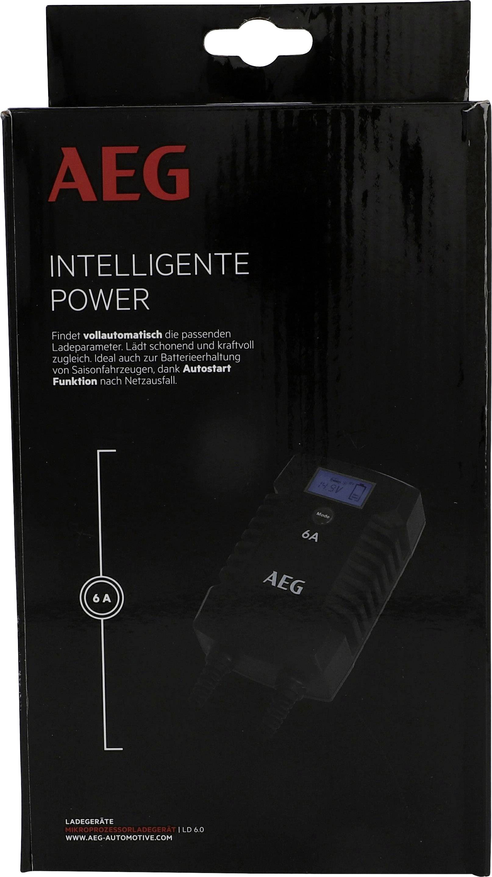 AEG LD6 10617 Chargeur 6 V, 12 V 3 A 6 A