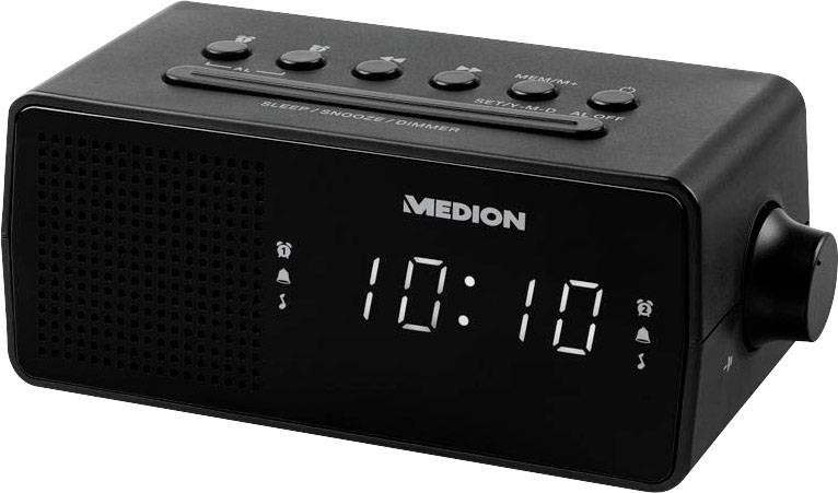 Medion E66407 Radio-réveil FM noir