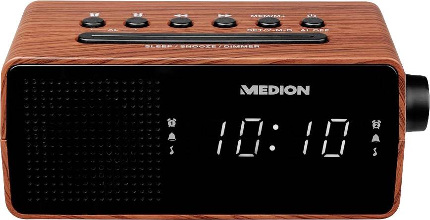 Radio-réveil Medion E66403 marron