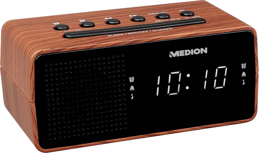 Radio-réveil Medion E66403 marron