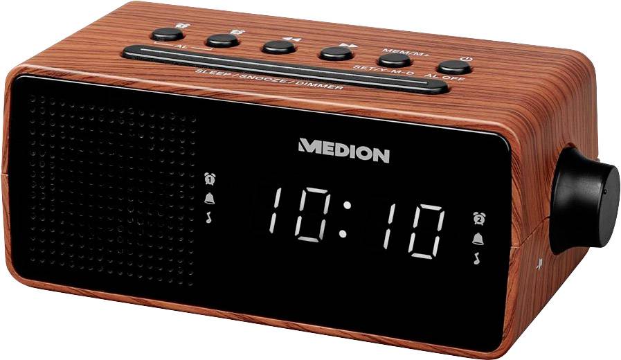 Radio-réveil Medion E66403 marron