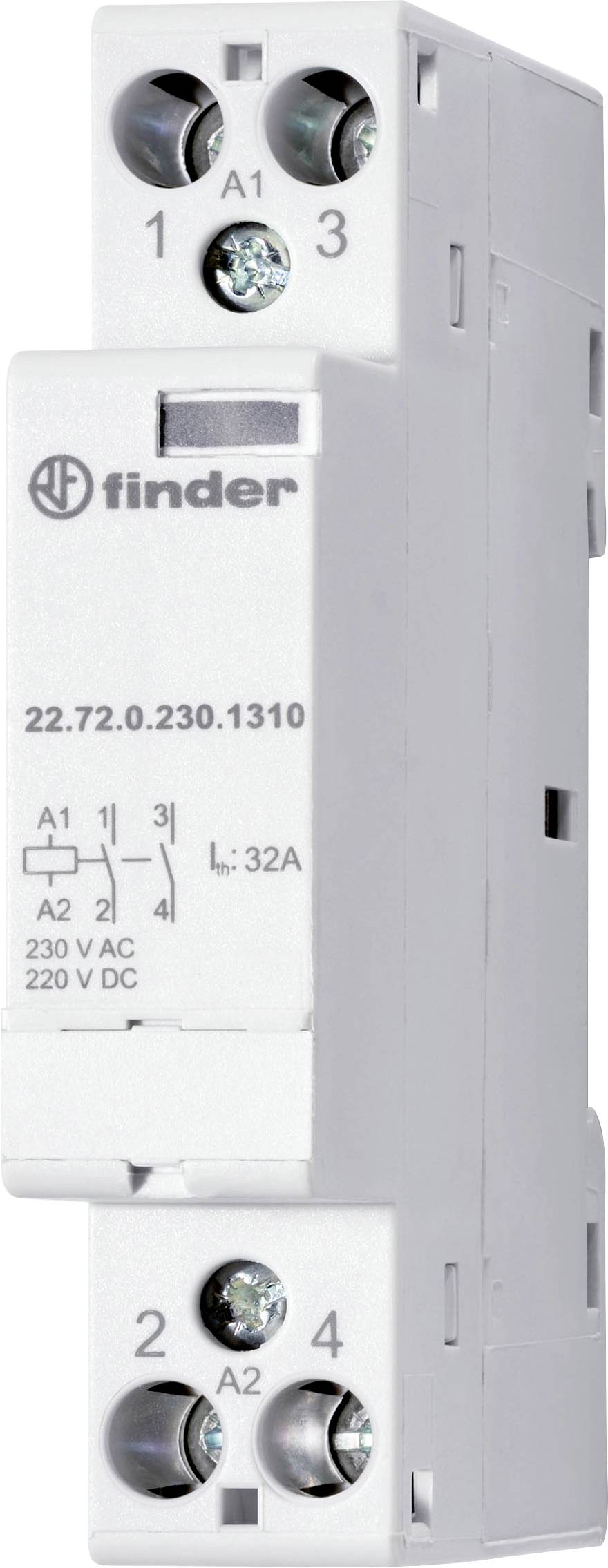 Finder 22.72.0.230.1310 Contacteur d'installation 2 NO (T) 230 V 1 pc(s)