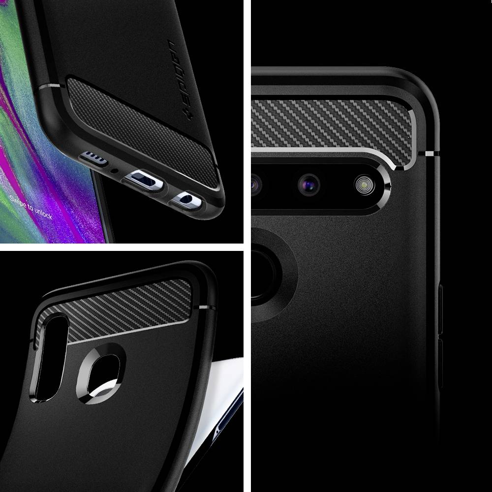 Spigen Rugged Armor Protection d'écran Samsung Galaxy A40 noir mat