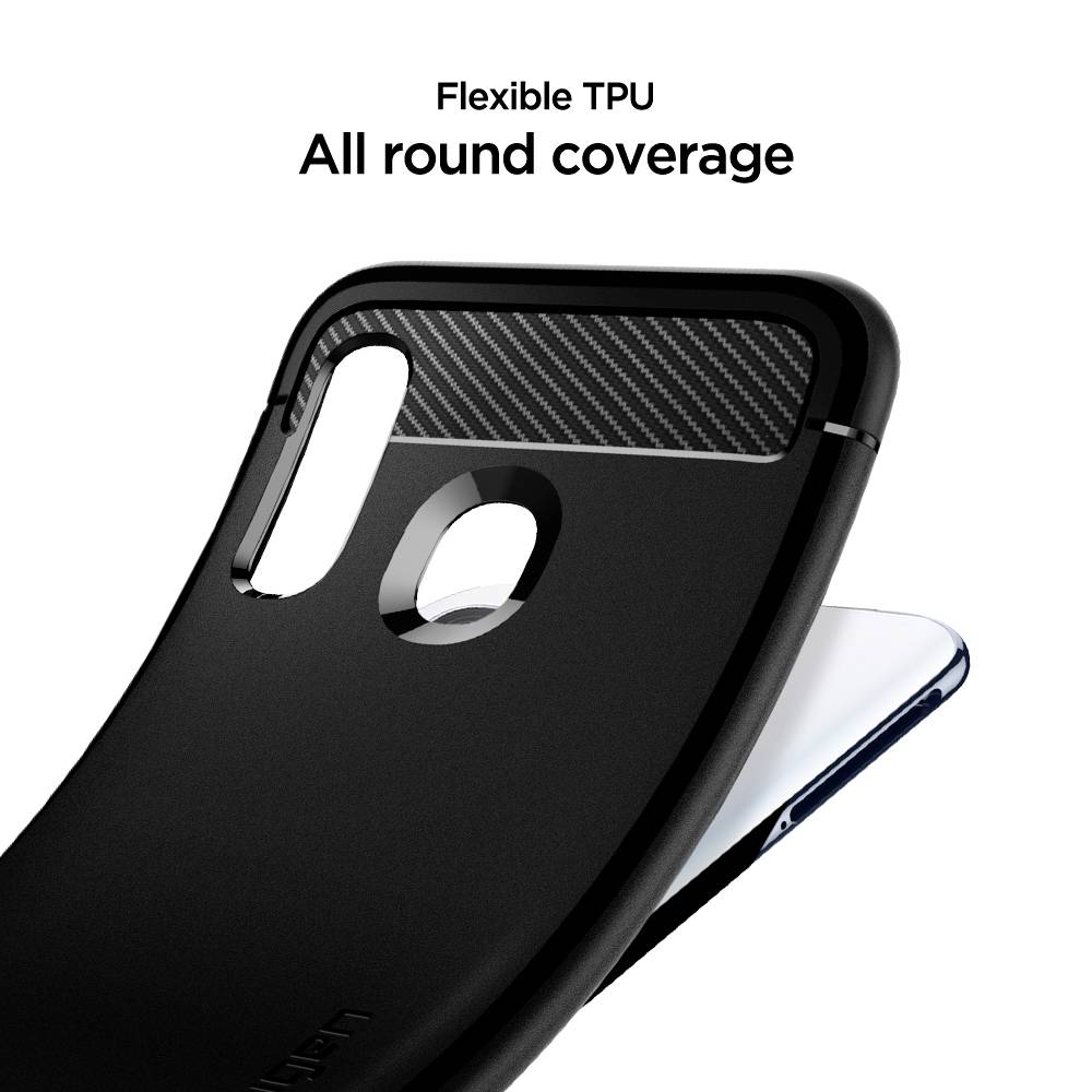 Spigen Rugged Armor Protection d'écran Samsung Galaxy A40 noir mat