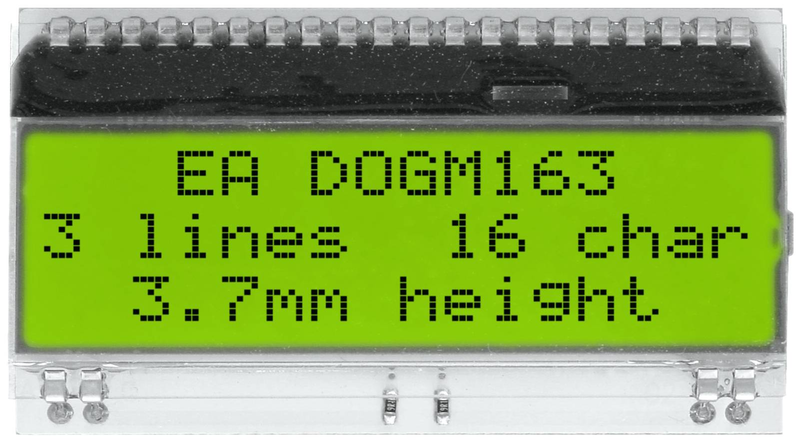 DISPLAY VISIONS Afficheur 7 segments jaune-vert 3.65 mm 3.3 V, 5 V Nombre de chiffres: 3