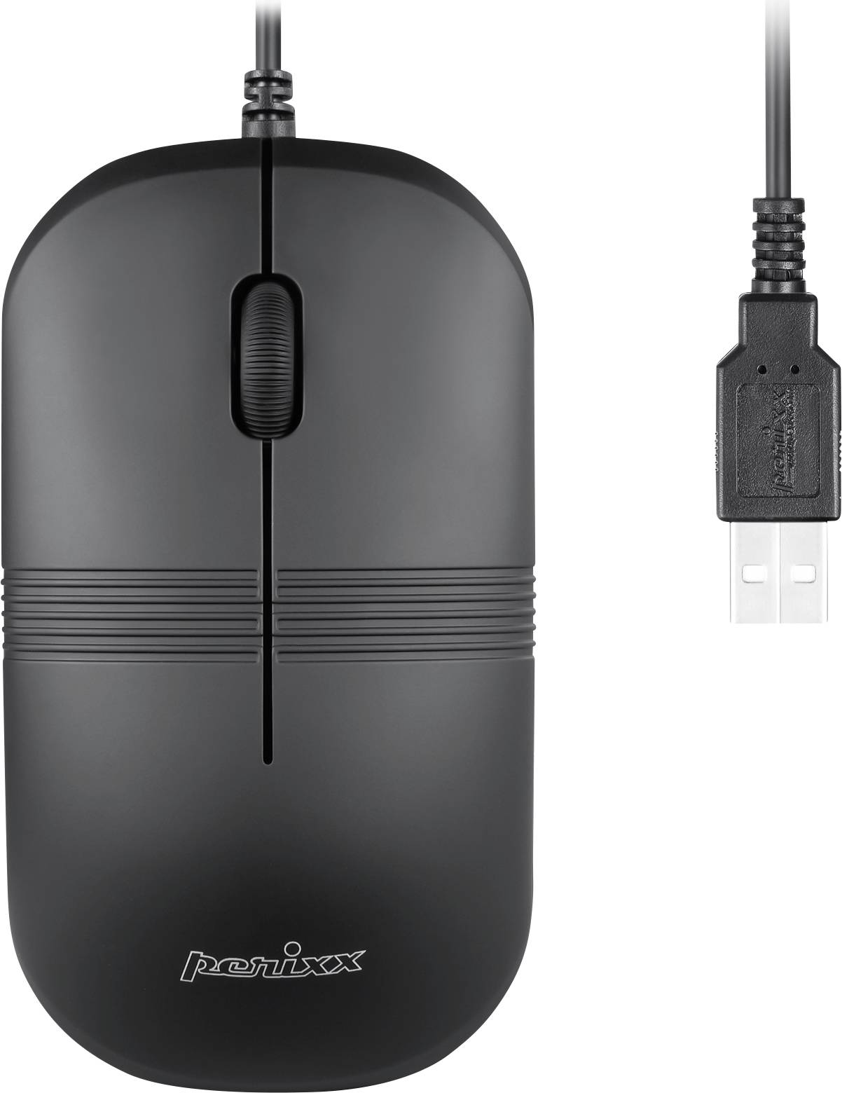 Perixx PERIMICE-503 B Souris filaire optique noir 1600 dpi étanche (IPX7)