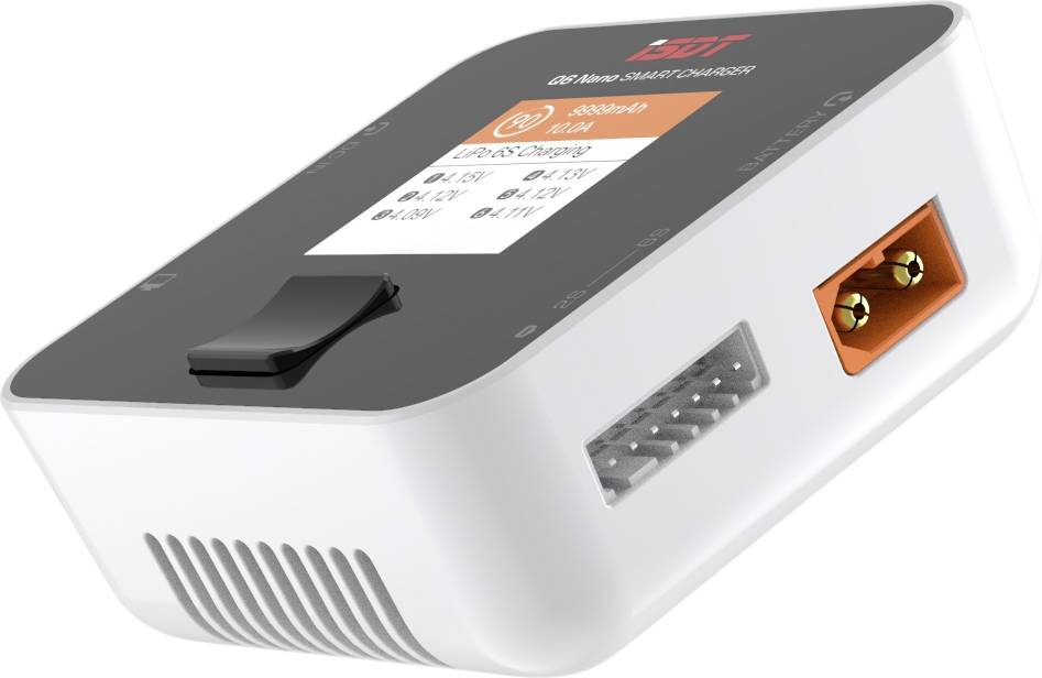 ISDT Q6 Nano Chargeur de modélisme 8.0 A LiFePO, Li-ion, Li-polymère, LiHV, NiMH, plomb Sortie de charge USB, Détection d'accu