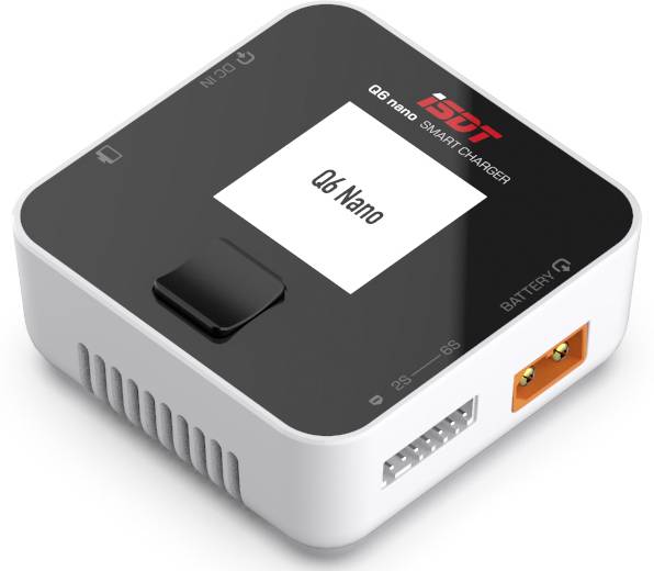 ISDT Q6 Nano Chargeur de modélisme 8.0 A LiFePO, Li-ion, Li-polymère, LiHV, NiMH, plomb Sortie de charge USB, Détection d'accu