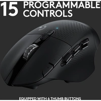 Logitech Gaming G604 Lightspeed Souris de gaming sans fil Bluetooth optique noir 15 Boutons 16000 dpi Logitech Gaming G604 Lightspeed Souris de gaming sans fil Bluetooth optique noir 15 Boutons 16000 dpi