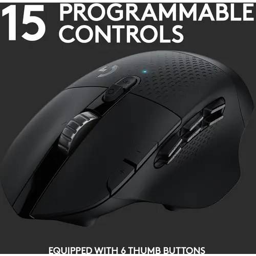 Logitech Gaming G604 Lightspeed Souris de gaming sans fil Bluetooth optique noir 15 Boutons 16000 dpi Logitech Gaming G604 Lightspeed Souris de gaming sans fil Bluetooth optique noir 15 Boutons 16000 dpi