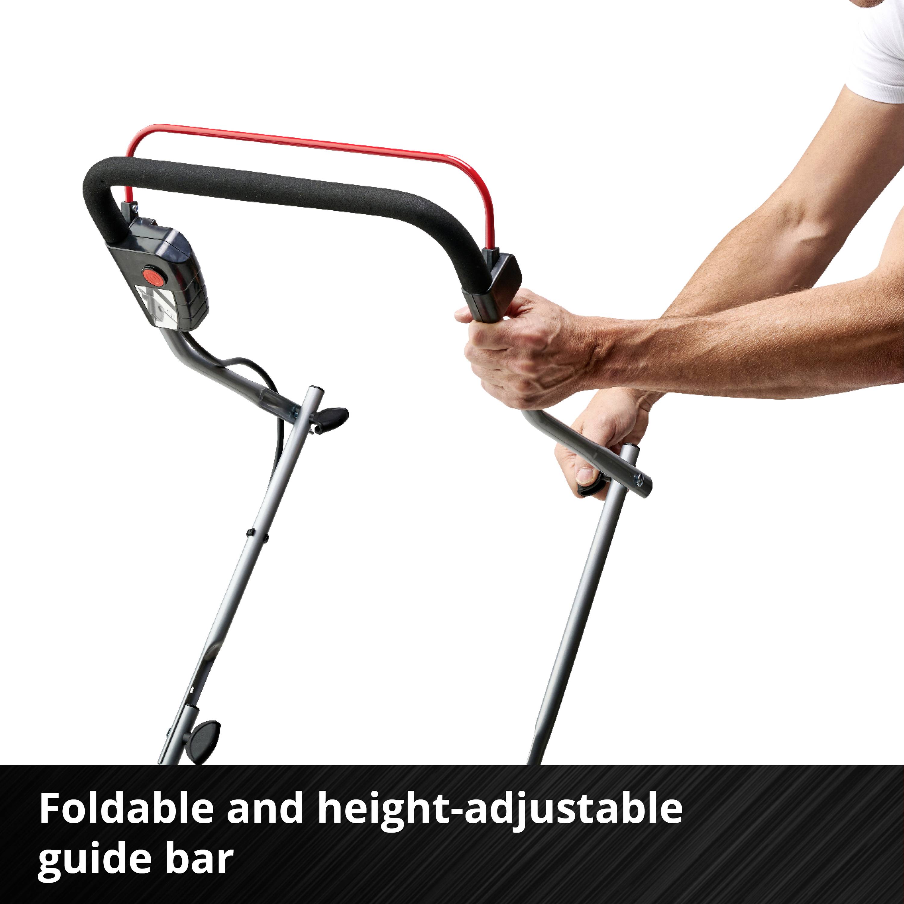 Einhell GC-SC 36/31 Li – Solo Power X-Change Li-Ion sans fil Scarificateur éjection arrière, poignée régable en hauteur et