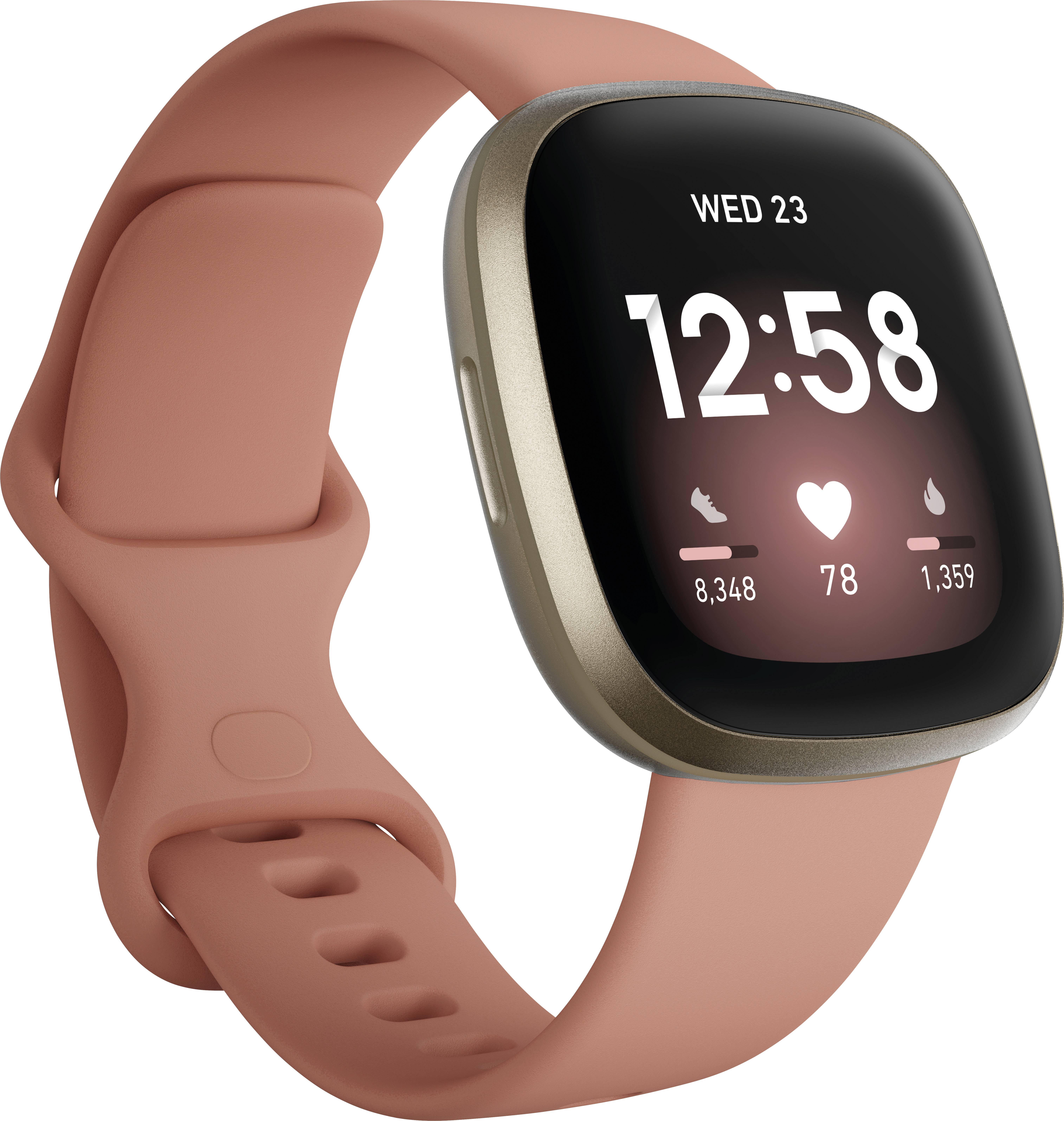 FitBit Versa 3 Montre connectée TU vieux rose