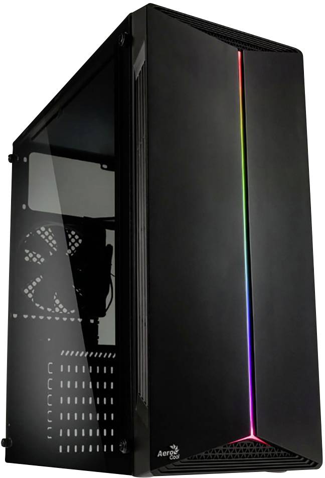 AeroCool ACCM-PV18012.11 Tour midi Boîtier gaming, Boîtier noir