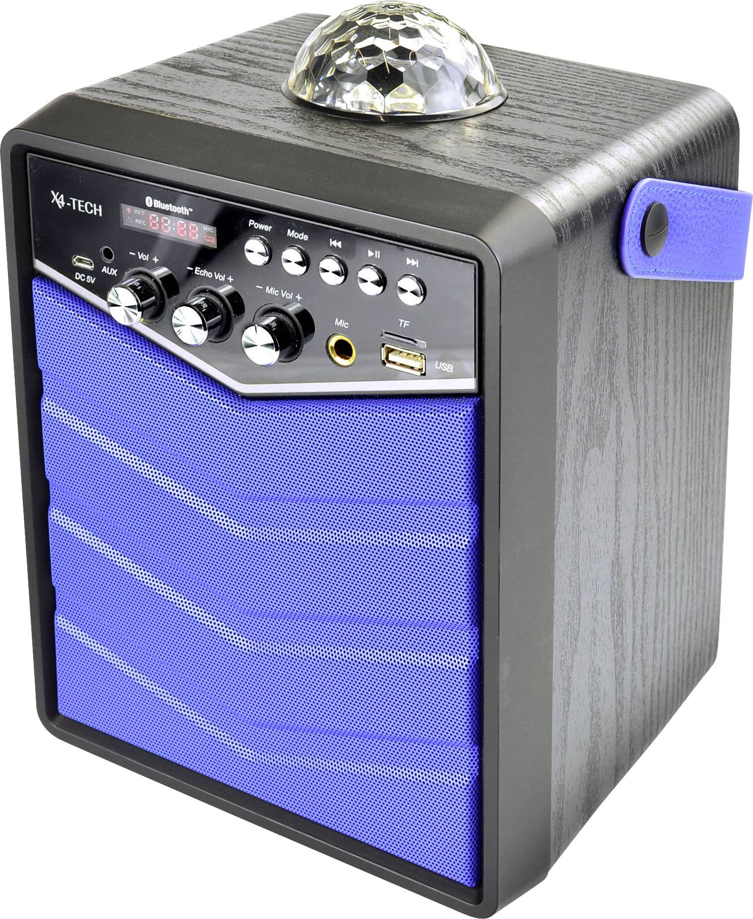 X4 Tech Bobby Joey Rockstar Enceinte Bluetooth noir, bleu