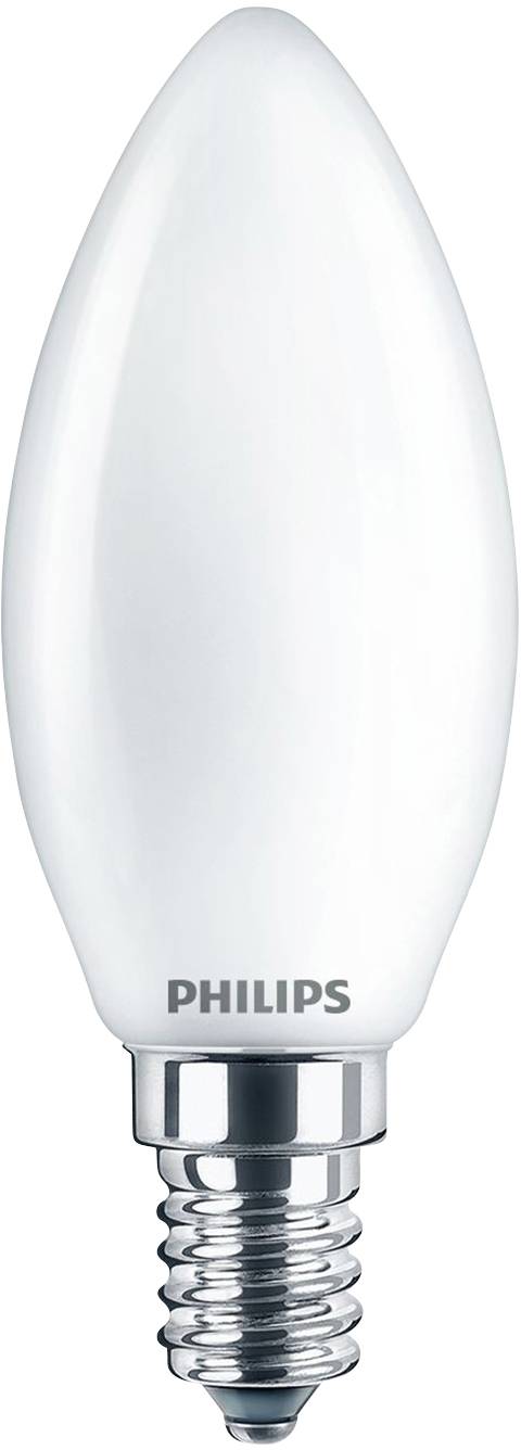 Philips LED 27217000 LED CEE F (A - G) E14 4.3 W = 40 W blanc chaud (Ø x L) 3.5 cm x 9.7 cm 3 pc(s)