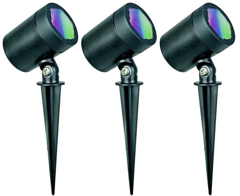 Müller-Licht tint Spot de jardin LED Flores LED intégrée 1.8 W blanc chaud, RVB