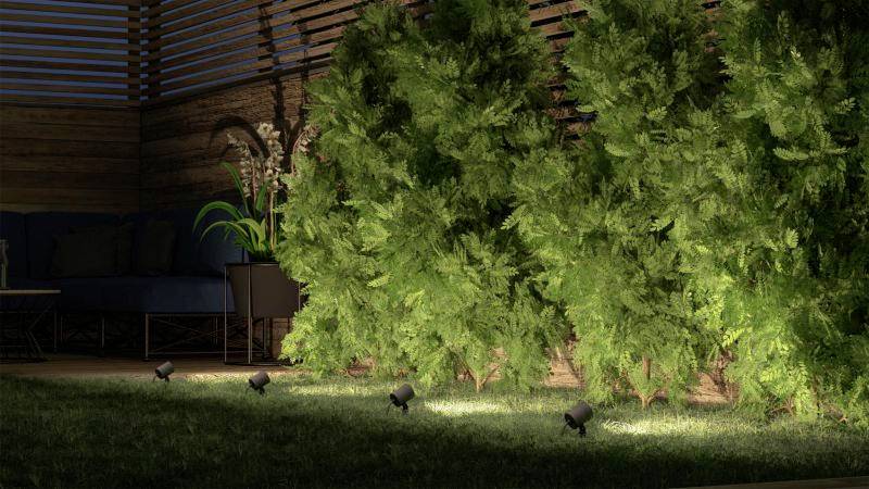 Müller-Licht tint Spot de jardin LED Flores LED intégrée 1.8 W blanc chaud, RVB
