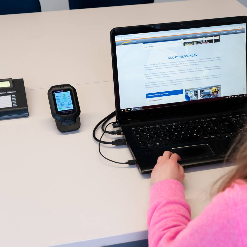 Appareil de mesure des aérosols PCE Instruments PCE-RCM 8 température