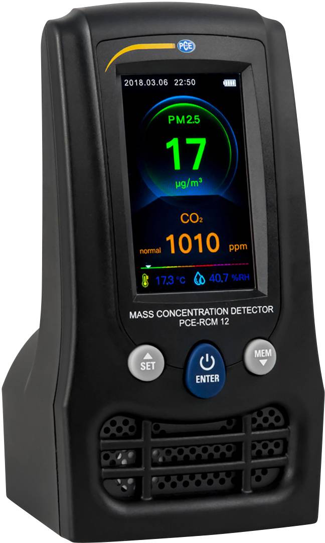 Analyseur de particules PCE Instruments PCE-RCM 12 CO2, température, humidité de l'air