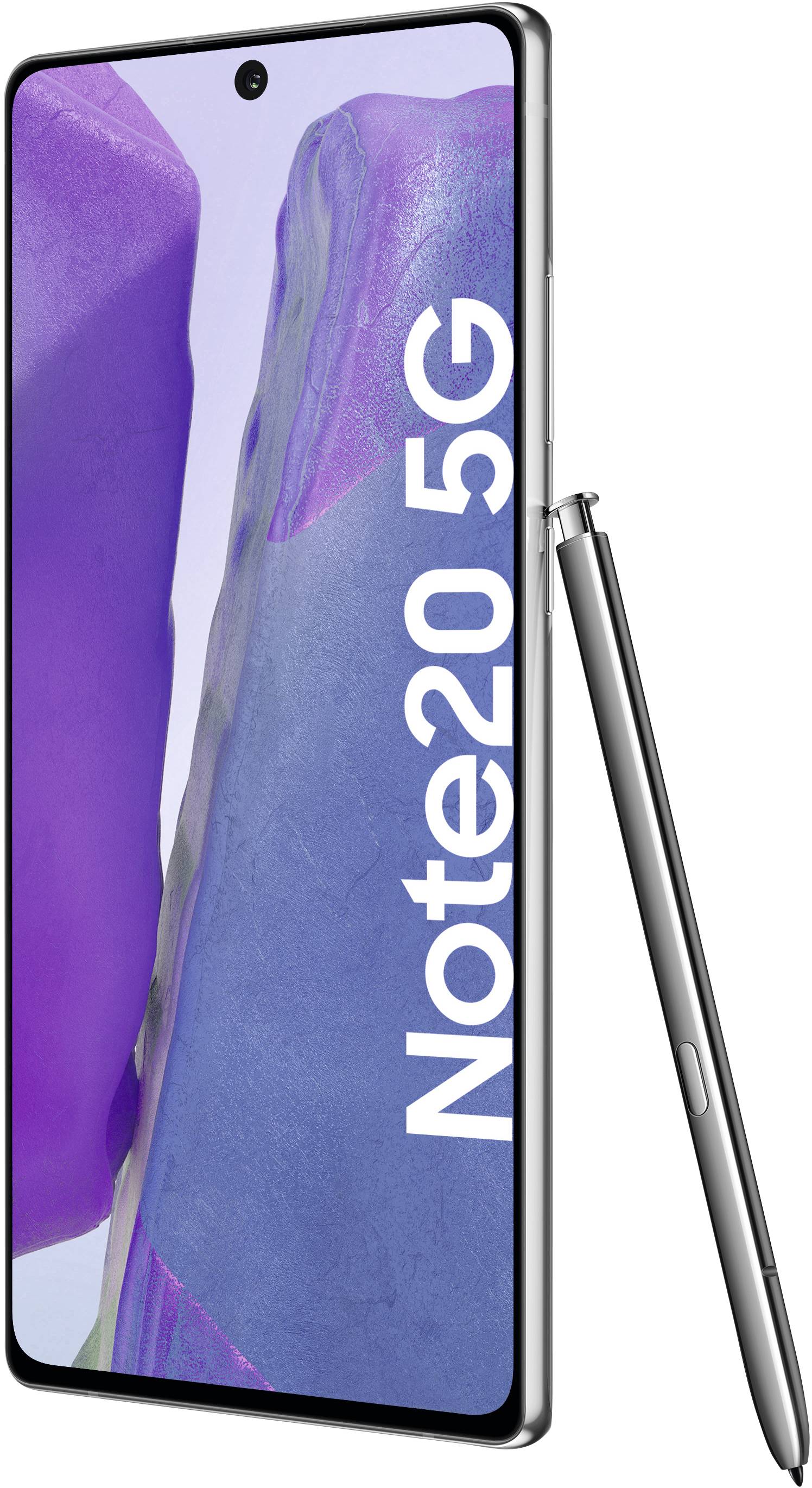 SamsungGalaxy Note 20 5G;Smartphone double SIM 4G256 GB;6.7 pouces;17 cm() double SIMAndroid™ 10gris