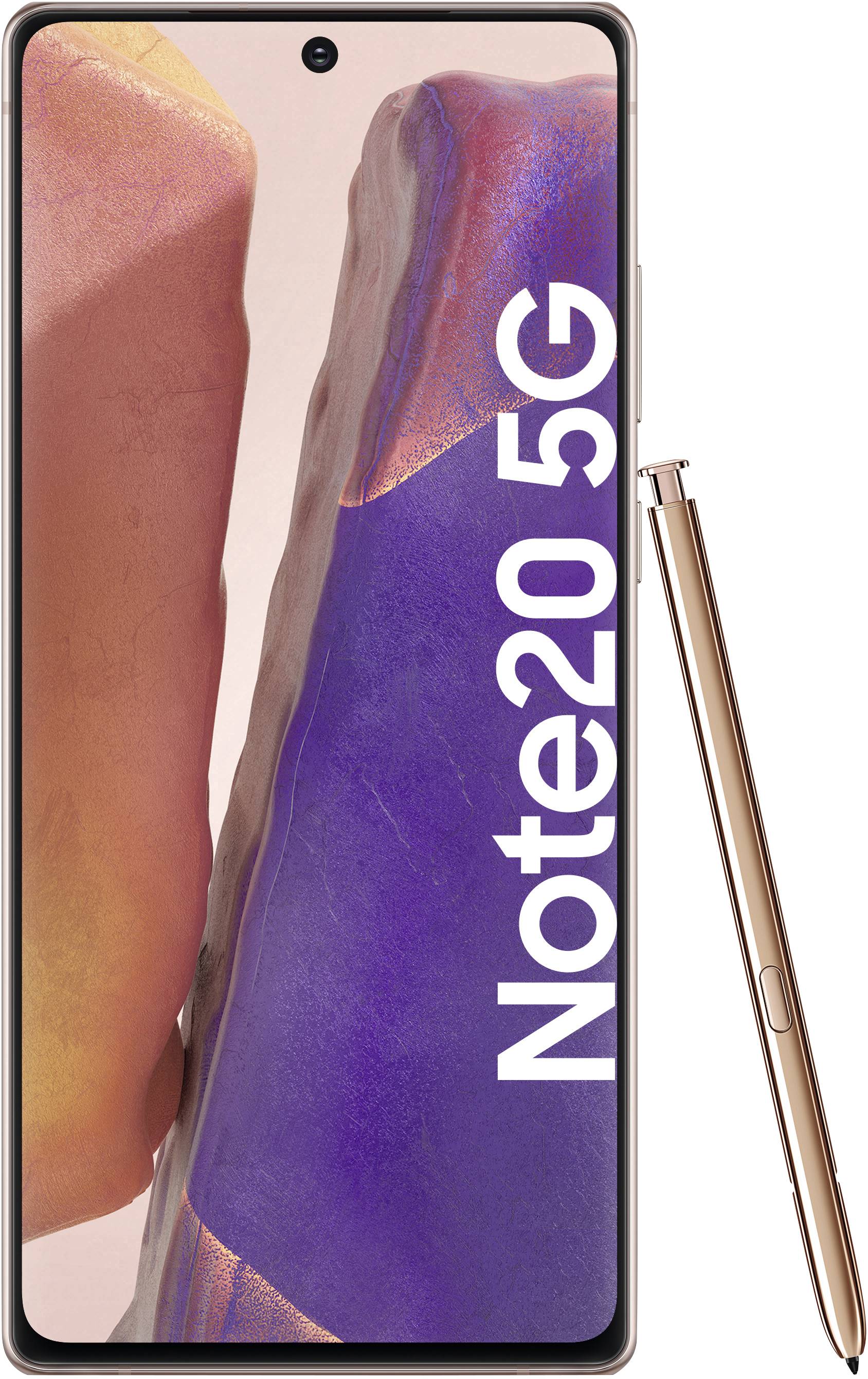 SamsungGalaxy Note 20 5G;Smartphone double SIM 4G256 GB;6.7 pouces;17 cm() double SIMAndroid™ 10bronze