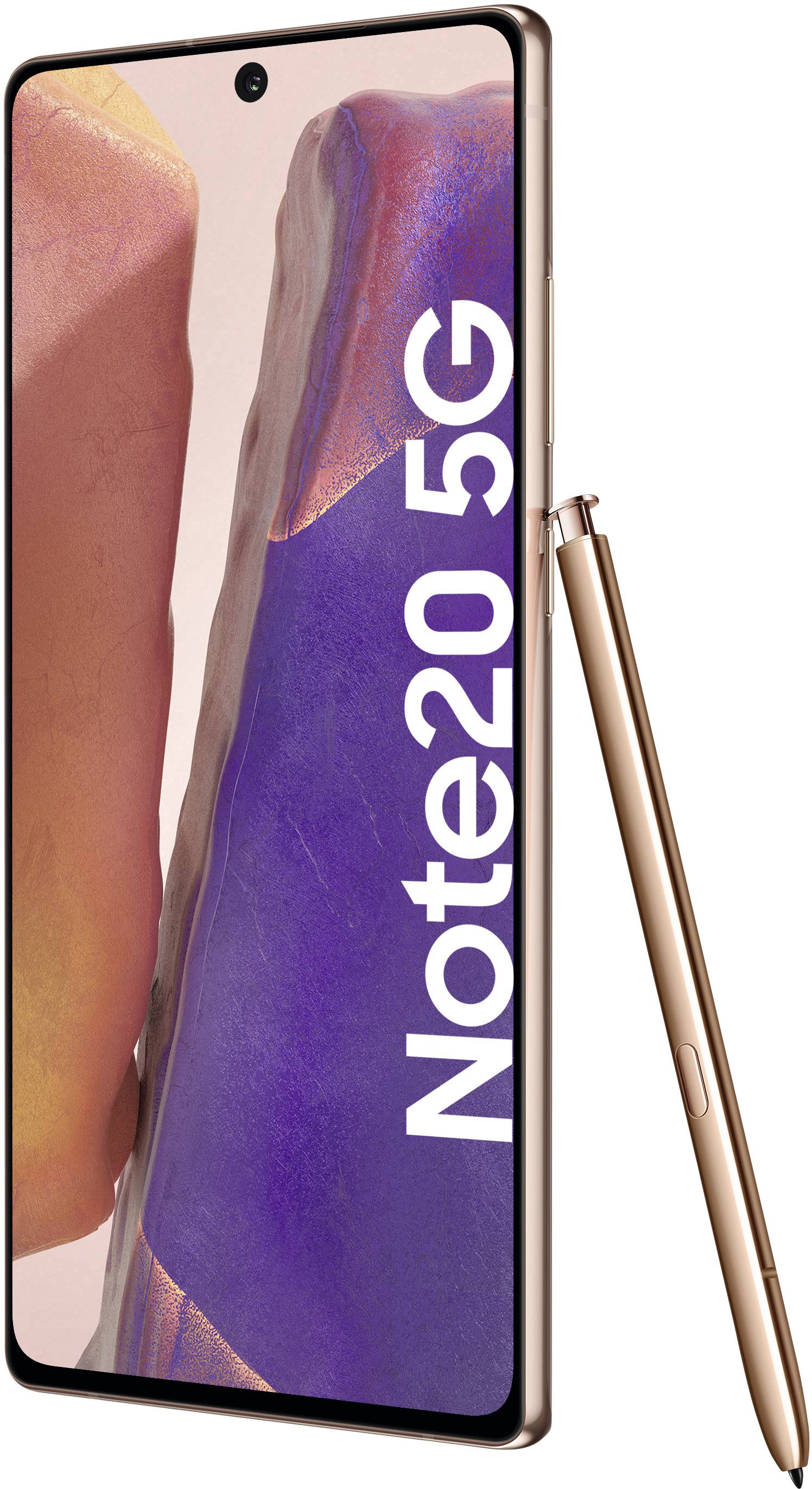 SamsungGalaxy Note 20 5G;Smartphone double SIM 4G256 GB;6.7 pouces;17 cm() double SIMAndroid™ 10bronze