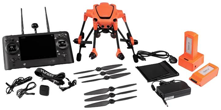 Yuneec H520E RTF, ST16E, 2 Akkus, EU Drone hexacoptère prêt à voler (RtF) professionnel orange, noir
