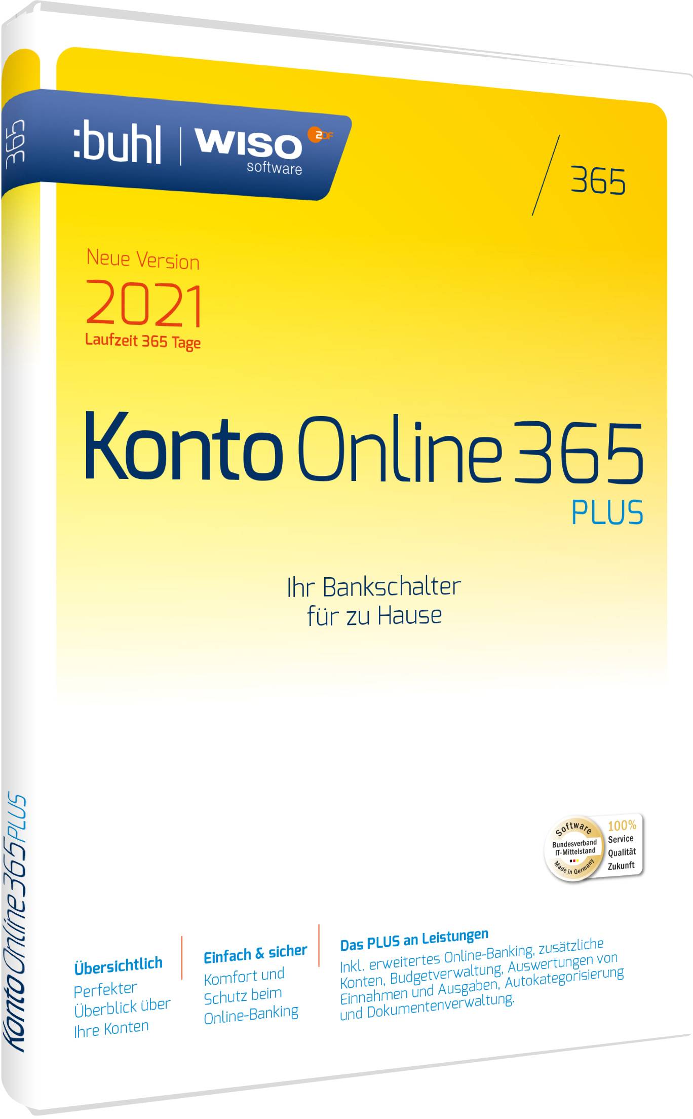 WISO Konto Online Plus 365 licence annuelle, 1 licence Windows Logiciel de finance