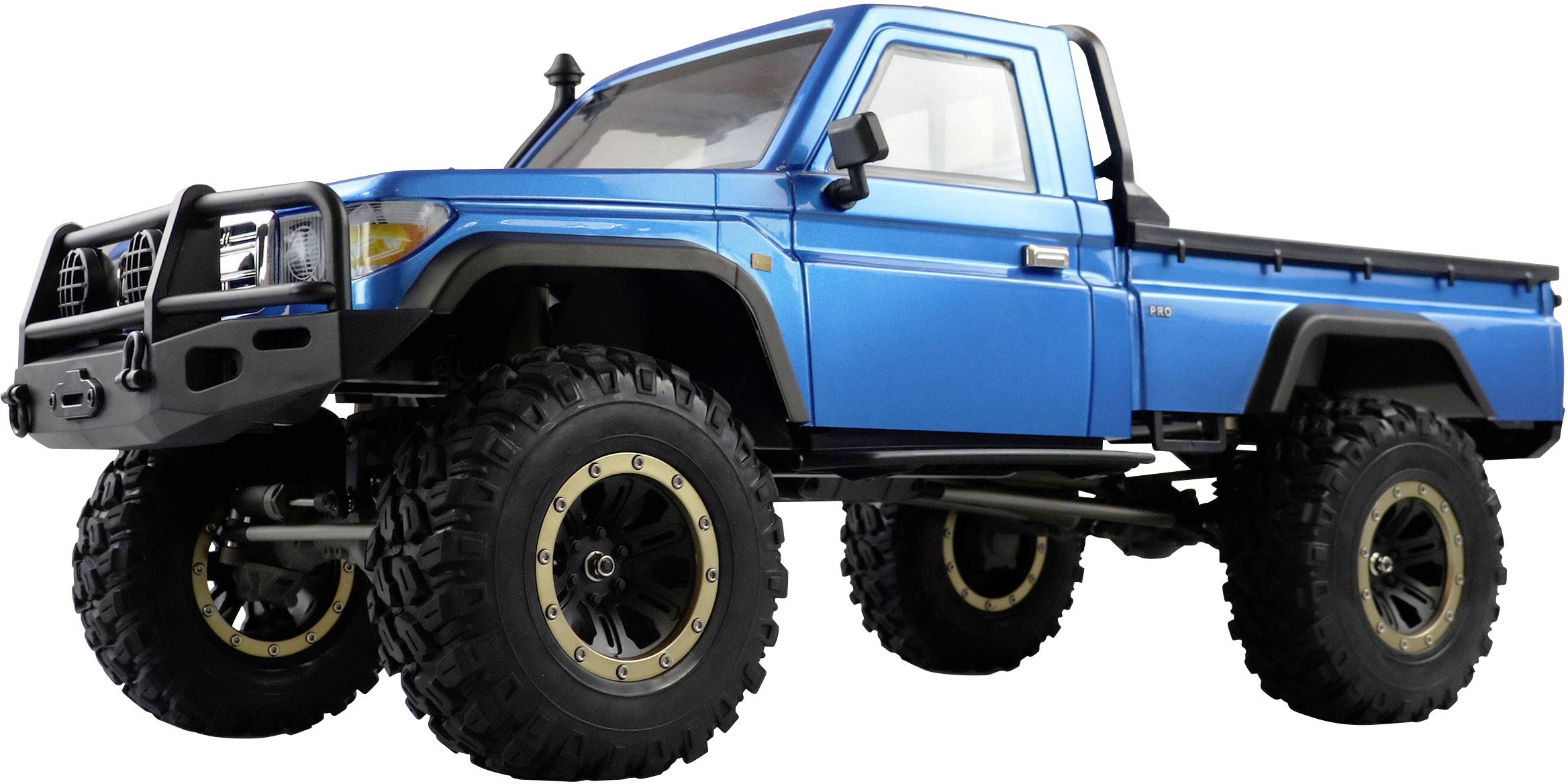 Amewi AMXRock RCX8B Scale Crawler Pick-Up 1:8, RTR blau brushed 1:8 Auto RC électrique Crawler prêt à fonctionner (RtR) 2,4 GHz