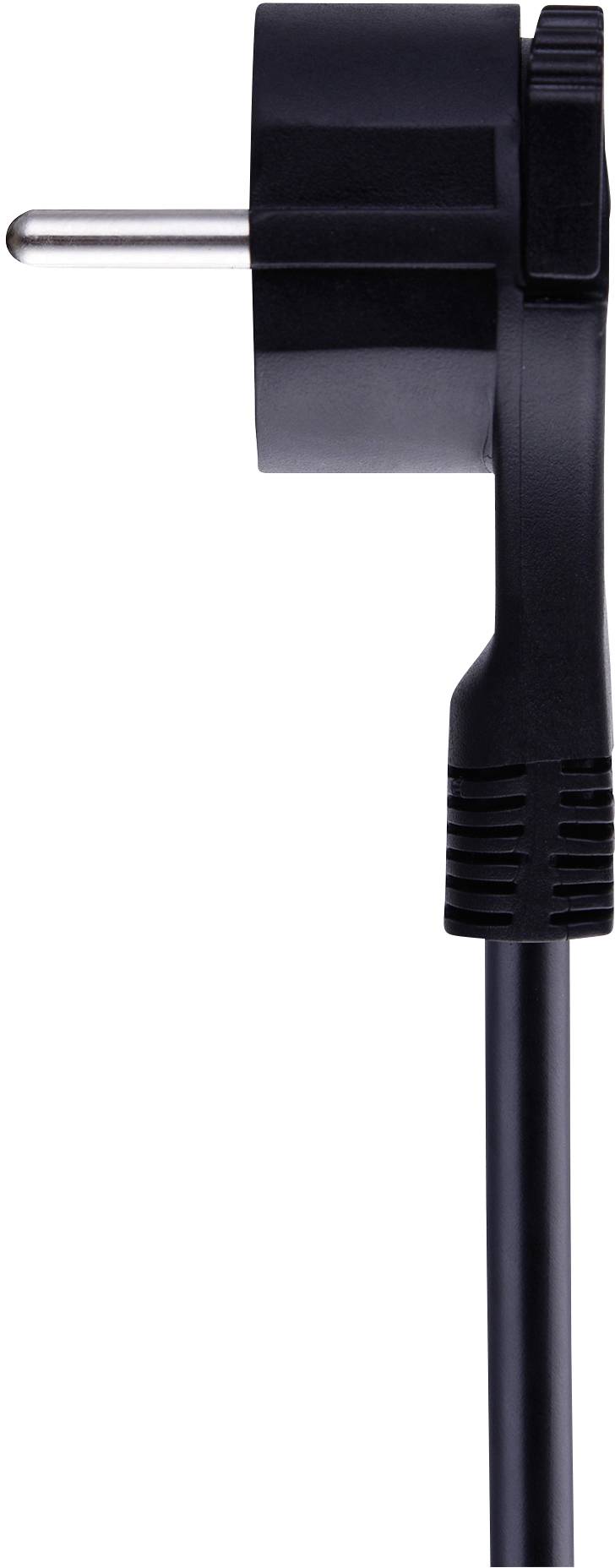 Bloc multiprise avec interrupteur Maxtrack NV 57-2 L noir contact de protection 1 pc(s)