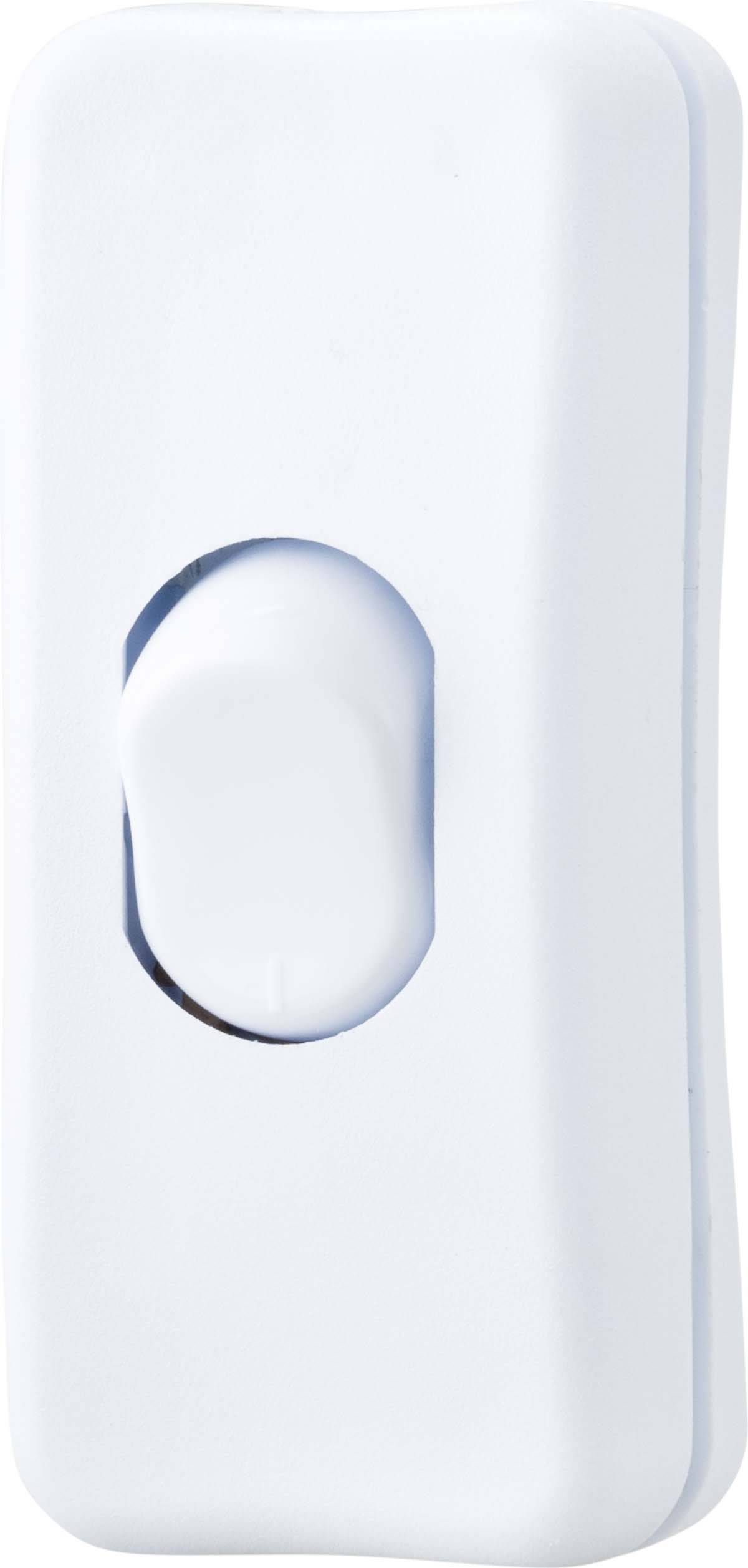 TRU COMPONENTS TC-9201172 Interrupteur pour câble souple 250 V/AC 2 A 1 x Off/On blanc à accrochage