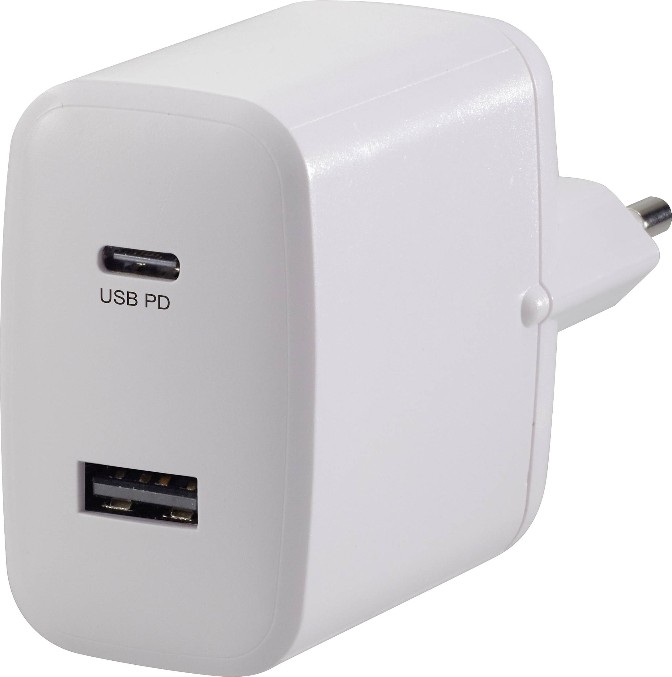 VOLTCRAFT UC-2ACX001 Chargeur USB 32 W 1x USB-A, 1x USB-C® Power Delivery blanc intérieure USB Power Delivery (USB-PD)