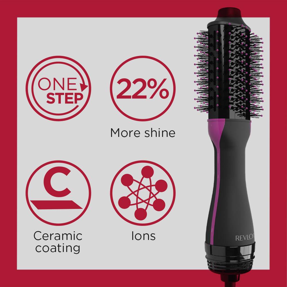 Revlon RVDR5282UKE Brosse à cheveux noir avec fonction ionique