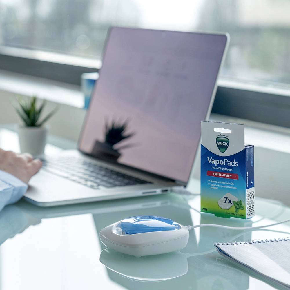 Wick WH1800EU Purificateur et diffuseur d'arômes 1 pc(s) blanc-bleu