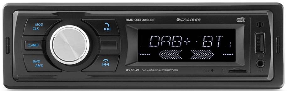 Autoradio Caliber RMD033DAB-BT tuner DAB+, kit mains libres bluetooth, avec télécommande, avec antenne DAB