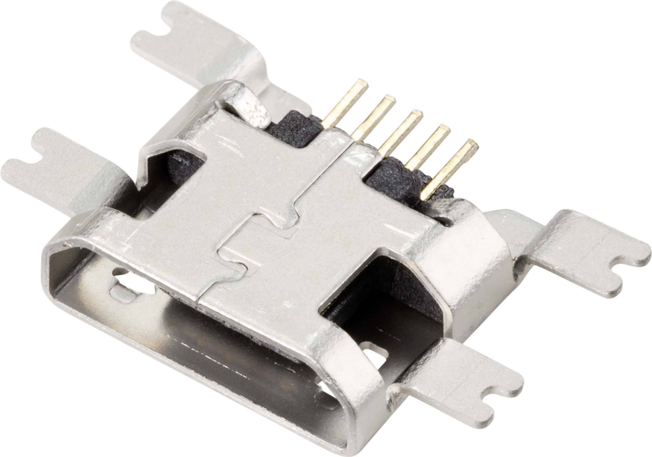 TRU COMPONENTS TC-9201988 Embase femelle micro-USB 2.0 CMS embase femelle horizontale Micro-USB 2.0 SMD Contenu