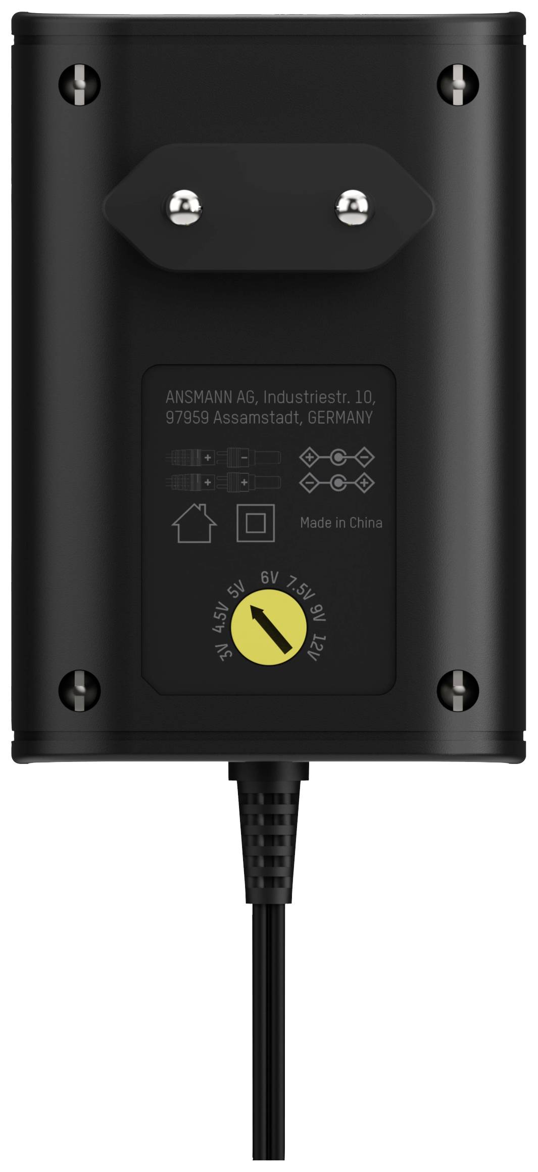 Ansmann 1201-0024 Bloc d'alimentation réglable 12 V/DC, 9 V/DC, 7.5 V/DC, 6 V, 4.5 V/DC, 3 V 1500 mA 18 W