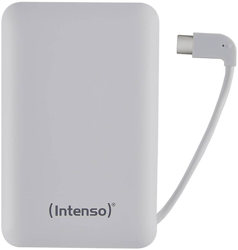 Intenso XC10000 Powerbank (batterie supplémentaire) 10000 mAh LiPo USB-A, USB-C® blanc affichage du statut