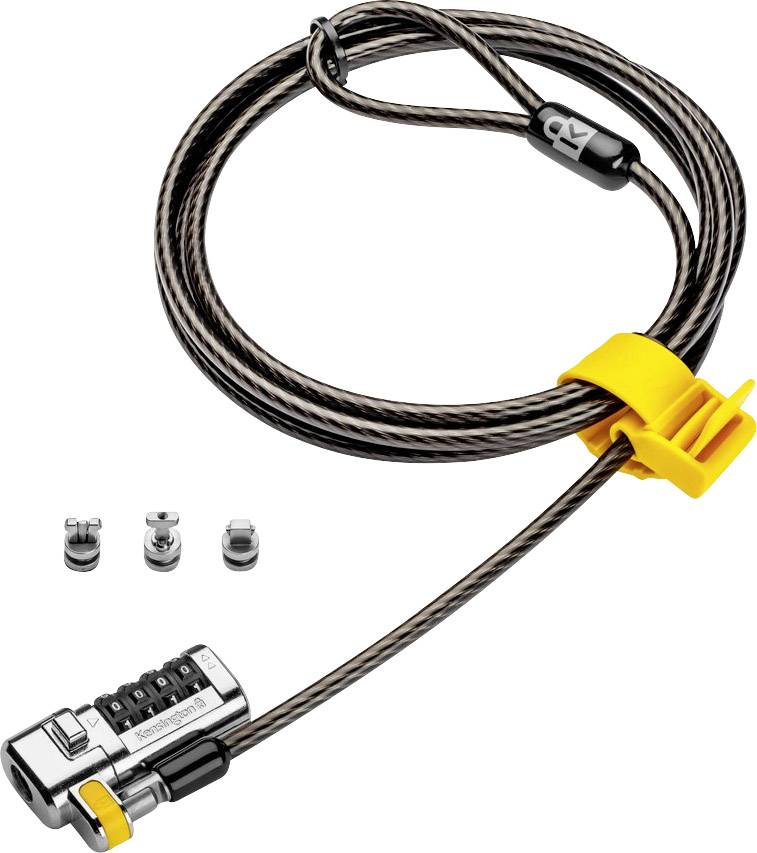 Kensington Antivol pour ordinateur portable ClickSafe® Universal 3-in-1 fermeture à combinaison