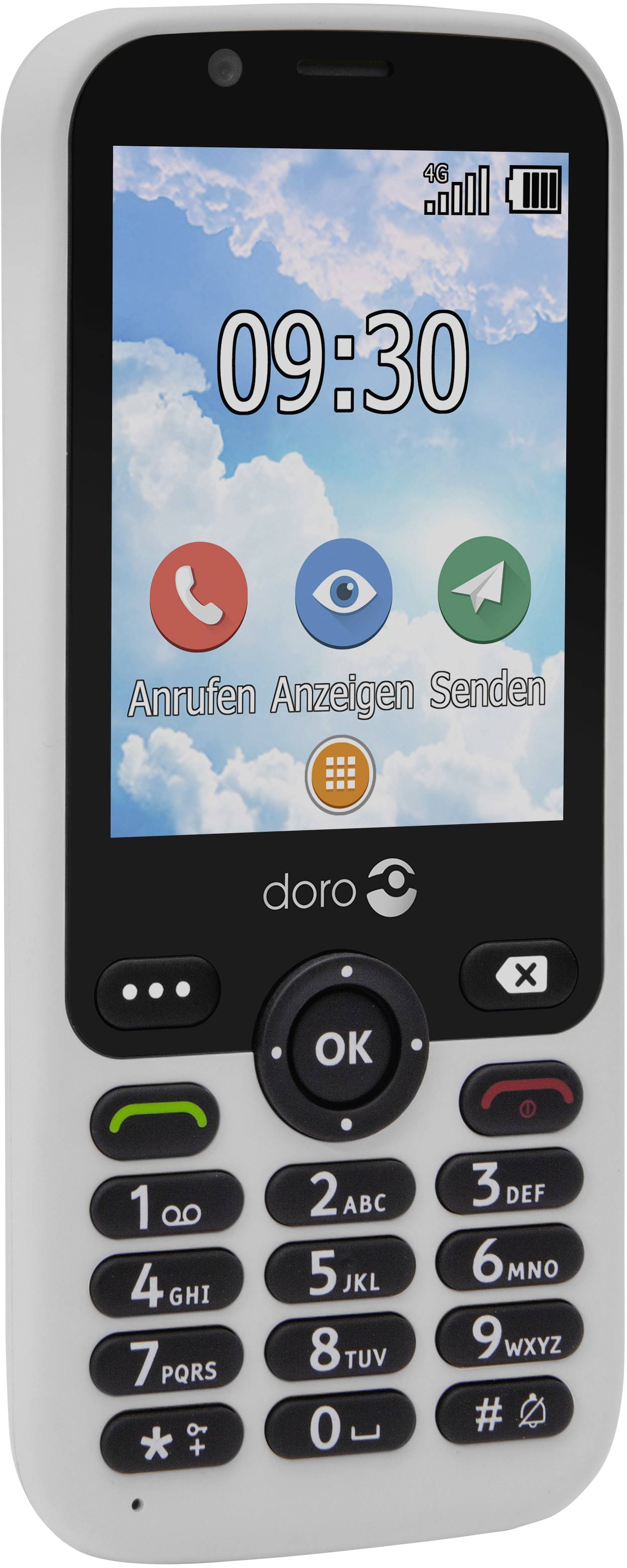 doro 7010 Téléphone portable pour séniors blanc