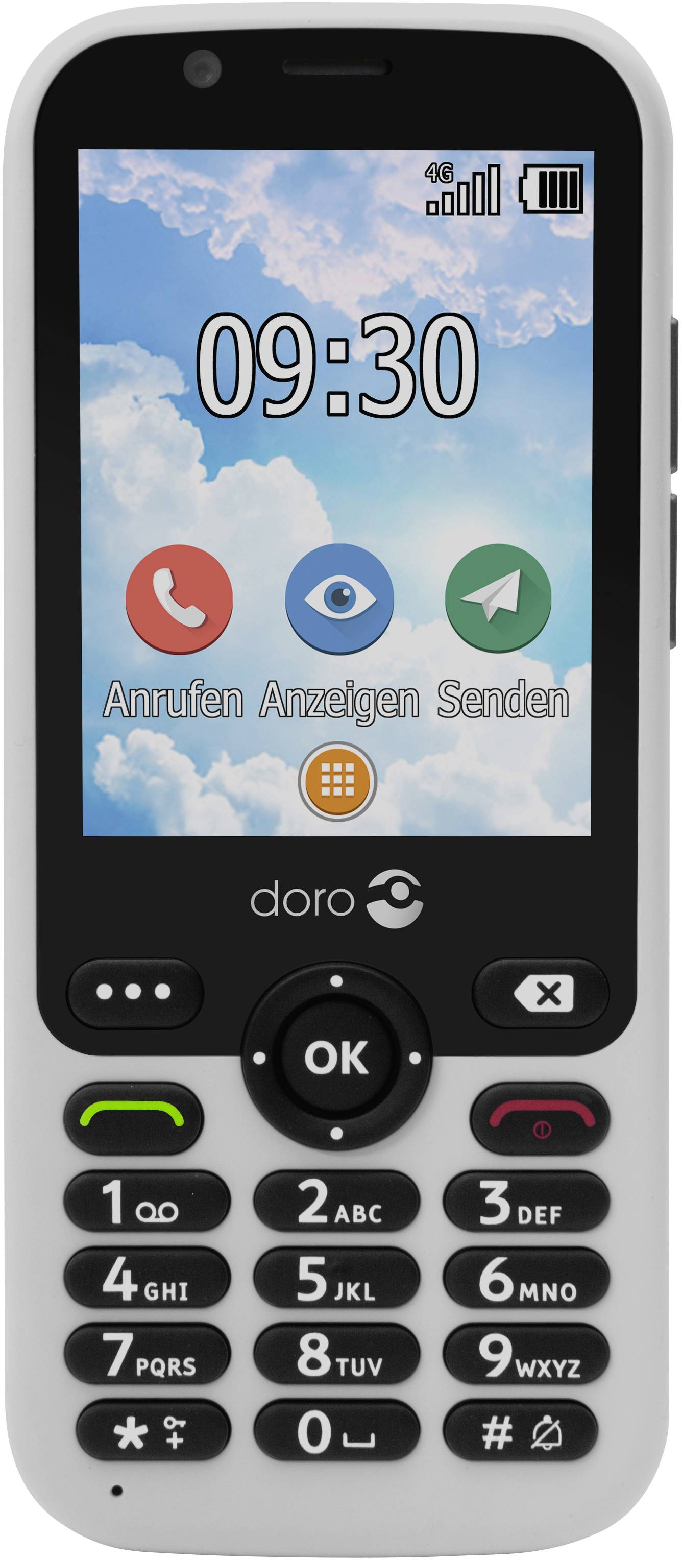 doro 7010 Téléphone portable pour séniors blanc