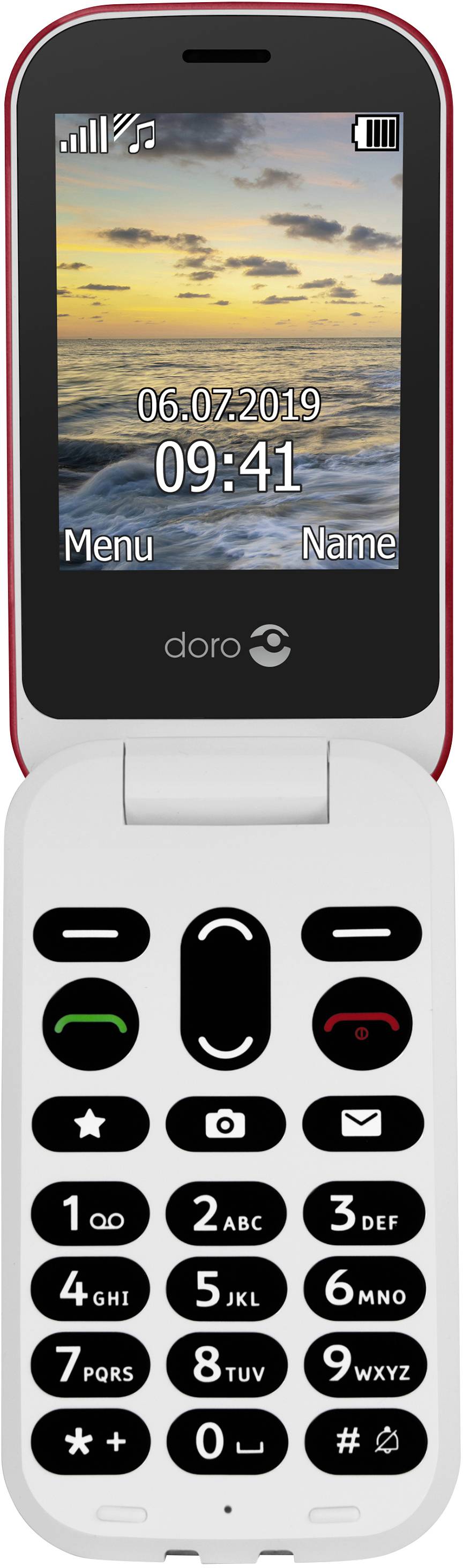 doro 6040 Téléphone portable pour séniors rouge