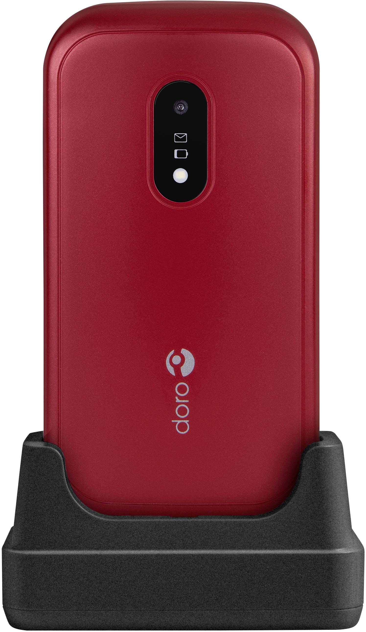 doro 6040 Téléphone portable pour séniors rouge