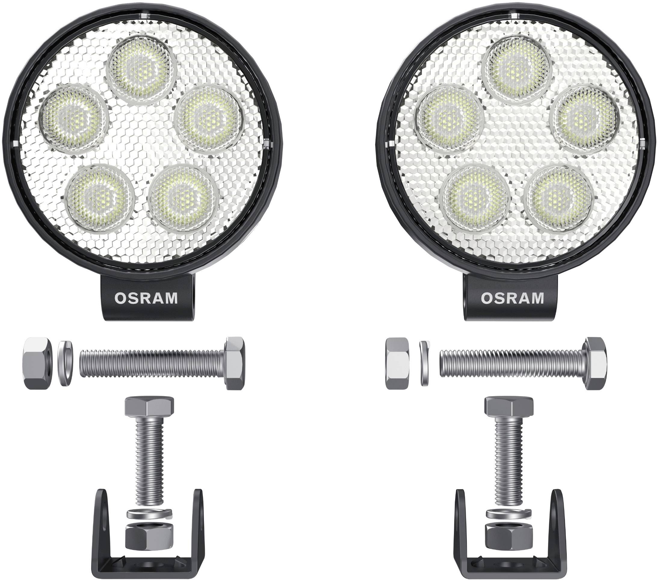 Osram Automotive Projecteur de travail 12 V, 24 V LEDriving® ROUND VX70-SP LEDWL102-SP éclairage longue portée large (L x l x H)
