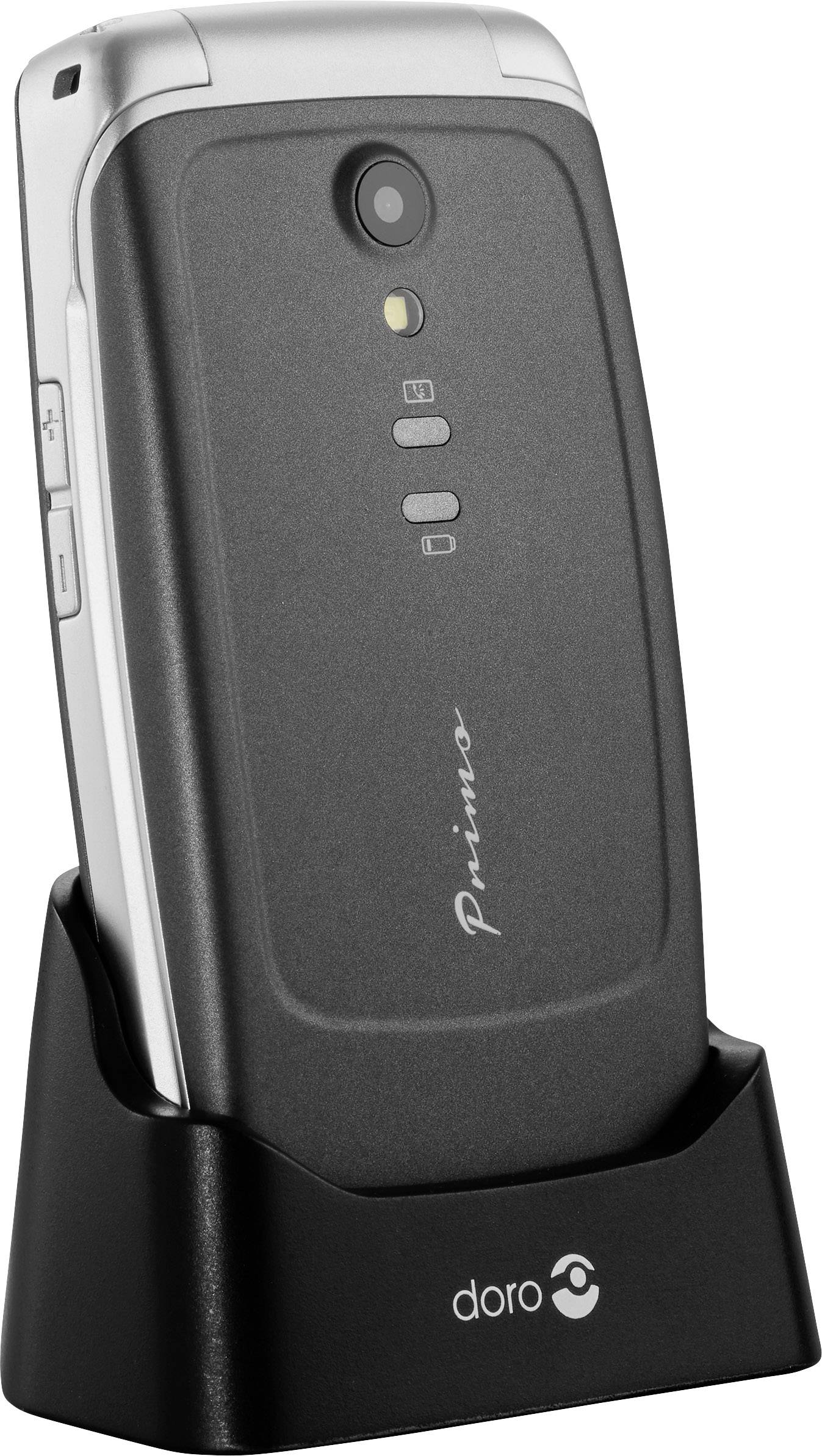 Primo by DORO Primo 408 by DORO Téléphone portable pour séniors Touche SOS graphite