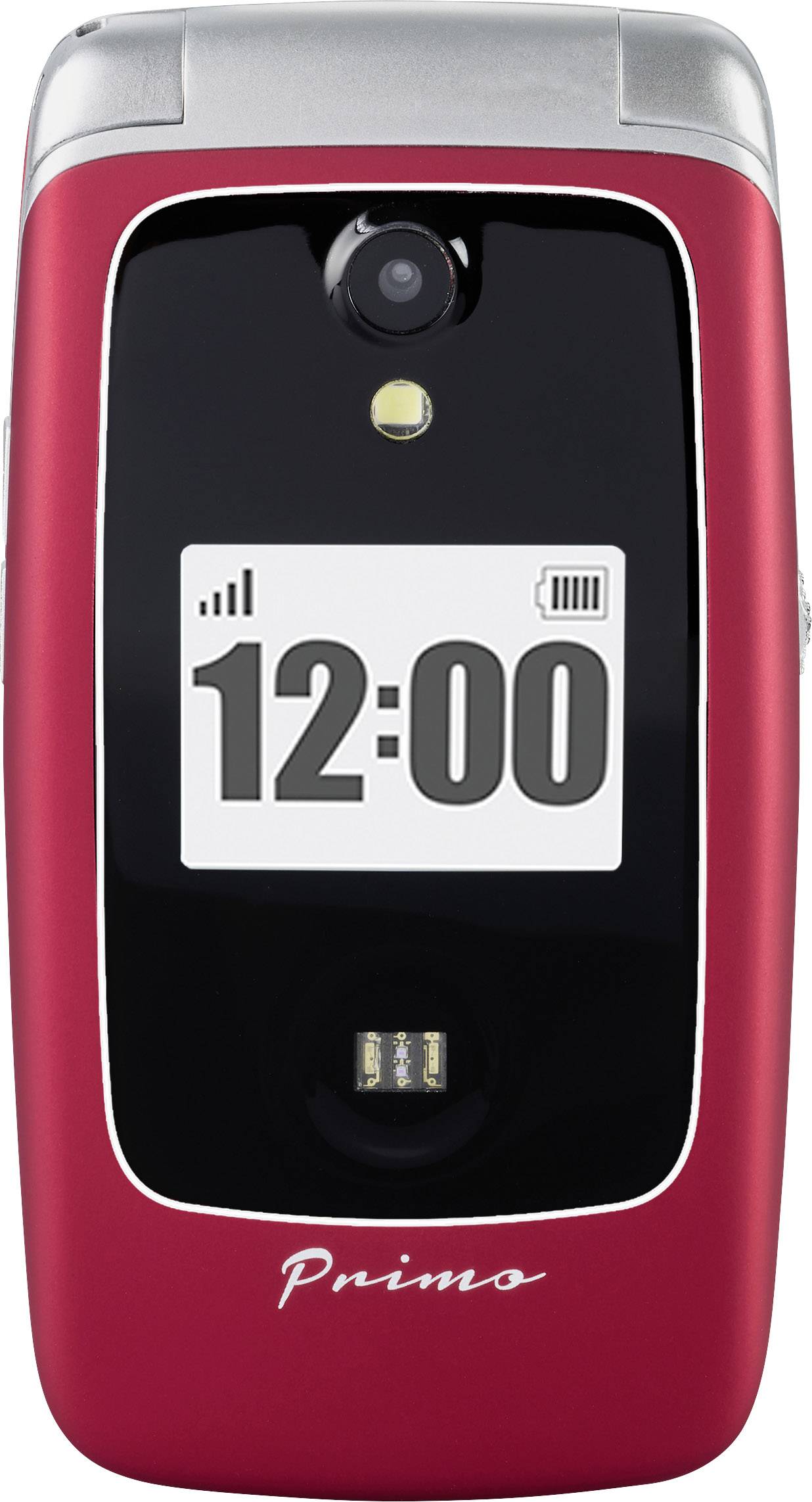 Primo by DORO 418 Téléphone portable pour séniors rouge