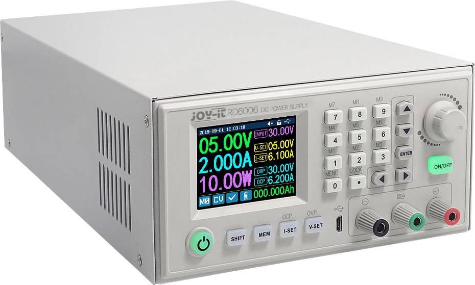 Alimentation de laboratoire réglable Joy-it 0 - 60 V 0 - 6 A 400 W USB, WiFi télécommandable, programmable Nbr. de sorties 2 x