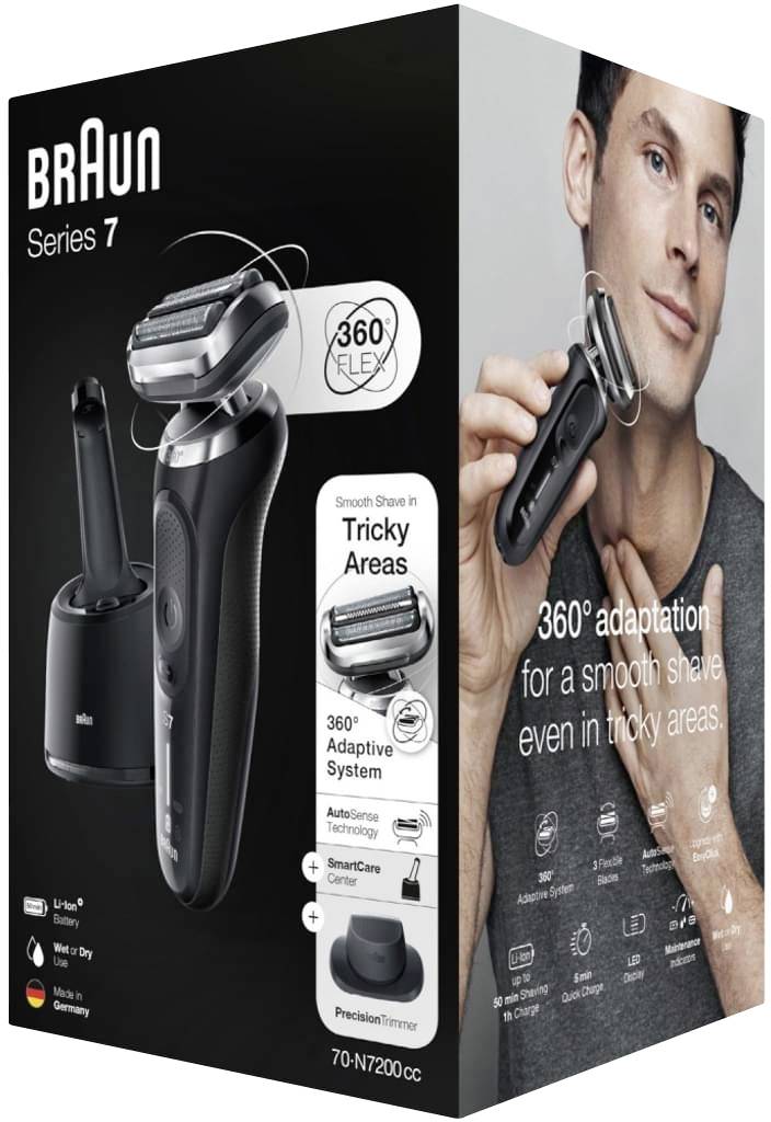 Braun 70-N7200cc Rasoir à grilles noir
